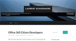 Desktop Screenshot of laurentschoenaers.be